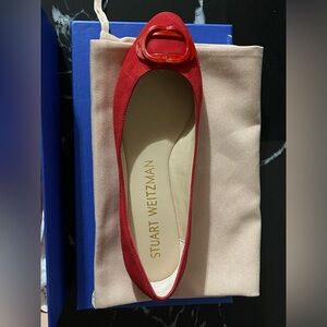 Stuart Weitzman Bold Red Ballet Flats